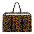Wild Leopard Knitted Pattern Print Utility Tote Bag