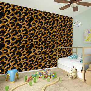 Wild Leopard Knitted Pattern Print Wall Sticker