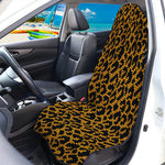 Wild Leopard Knitted Pattern Print Waterproof Car Seat Cover