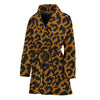 Wild Leopard Knitted Pattern Print Women's Bathrobe