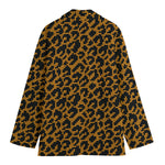 Wild Leopard Knitted Pattern Print Women's Blazer