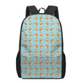 Winter Fox Pattern Print 17 Inch Backpack