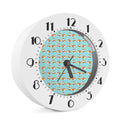 Winter Fox Pattern Print Alarm Clock