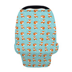 Winter Fox Pattern Print Baby Seat Cover
