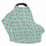 Winter Fox Pattern Print Baby Seat Cover