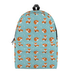 Winter Fox Pattern Print Backpack