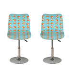 Winter Fox Pattern Print Bar Stool Covers