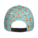 Winter Fox Pattern Print Baseball Cap