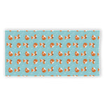 Winter Fox Pattern Print Beach Towel
