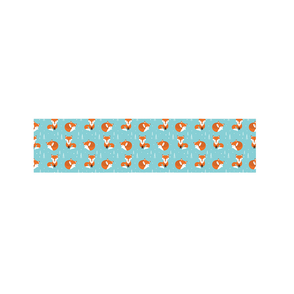Winter Fox Pattern Print Bed Runner
