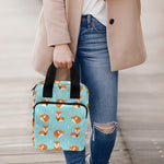 Winter Fox Pattern Print Bible Tote Bag