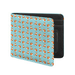 Winter Fox Pattern Print Bifold Wallet