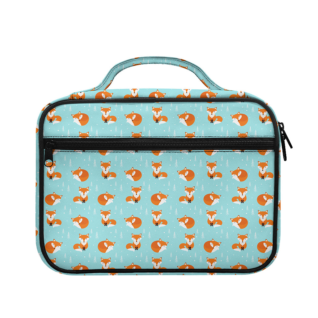 Winter Fox Pattern Print Briefcase Bible Bag