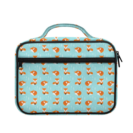 Winter Fox Pattern Print Briefcase Bible Bag