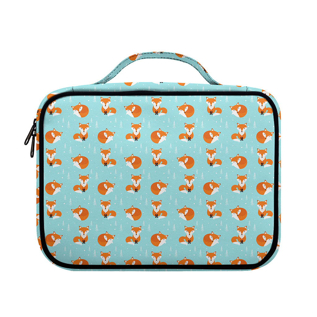 Winter Fox Pattern Print Briefcase Bible Bag