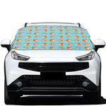 Winter Fox Pattern Print Car Windshield Snow Cover