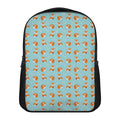 Winter Fox Pattern Print Casual Backpack
