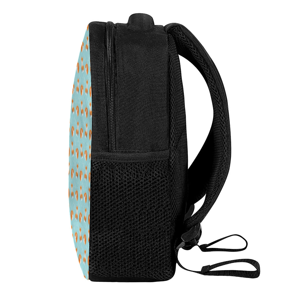 Winter Fox Pattern Print Casual Backpack