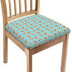 Winter Fox Pattern Print Chair Cushion Cover