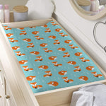Winter Fox Pattern Print Changing Pad Cover