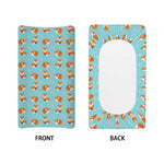 Winter Fox Pattern Print Changing Pad Cover