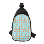 Winter Fox Pattern Print Chest Bag