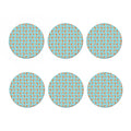Winter Fox Pattern Print Coaster Set