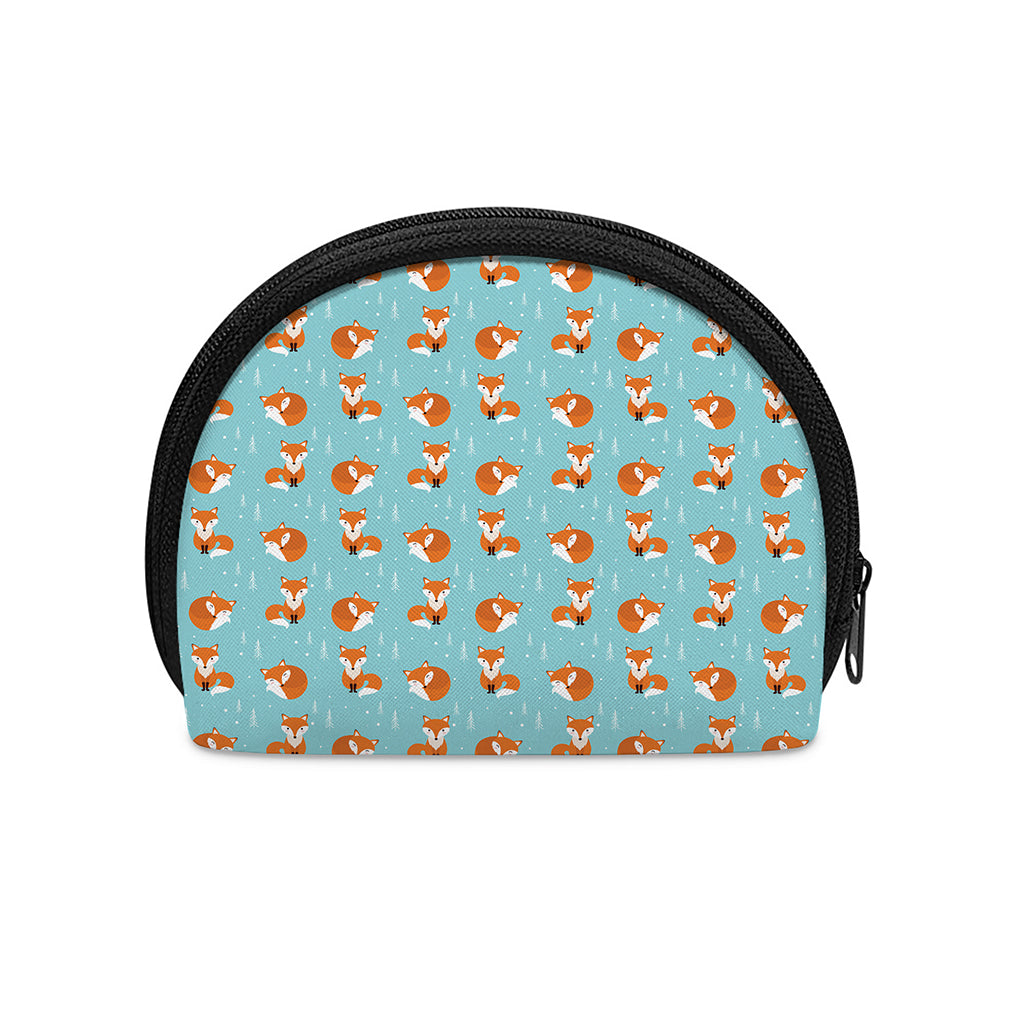 Winter Fox Pattern Print Coin Purse