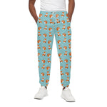 Winter Fox Pattern Print Cotton Pants