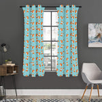 Winter Fox Pattern Print Curtain