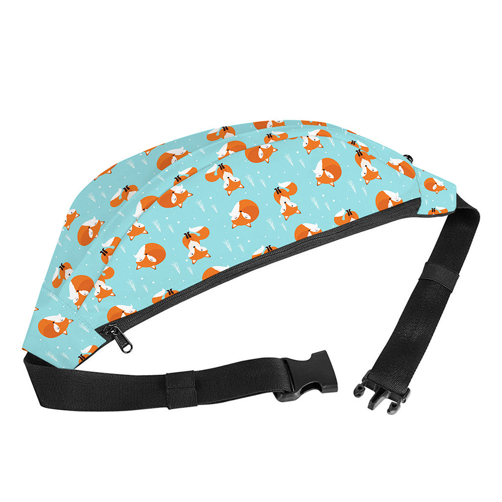 Winter Fox Pattern Print Fanny Pack