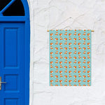 Winter Fox Pattern Print Garden Flag