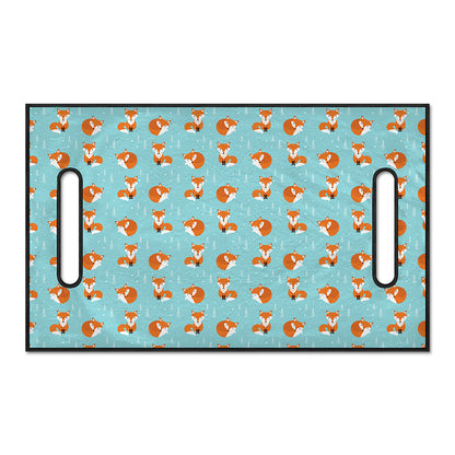 Winter Fox Pattern Print Golf Cart Seat Cover