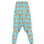 Winter Fox Pattern Print Hammer Pants