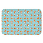 Winter Fox Pattern Print Indoor Door Mat