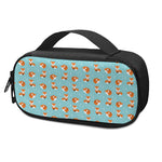 Winter Fox Pattern Print Insulin Cooler Travel Case