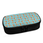 Winter Fox Pattern Print Insulin Cooler Travel Case