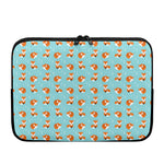 Winter Fox Pattern Print Laptop Sleeve