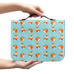 Winter Fox Pattern Print Leather Bible Cover