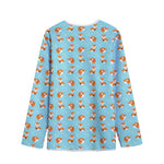 Winter Fox Pattern Print Long Sleeve Short Coat