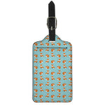 Winter Fox Pattern Print Luggage Tag