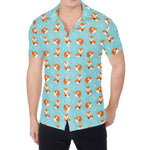 Winter Fox Pattern Print Men's Shirt