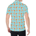 Winter Fox Pattern Print Men's Shirt