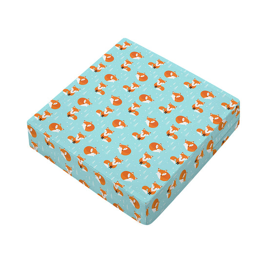 Winter Fox Pattern Print Outdoor Seat Cushion Cover