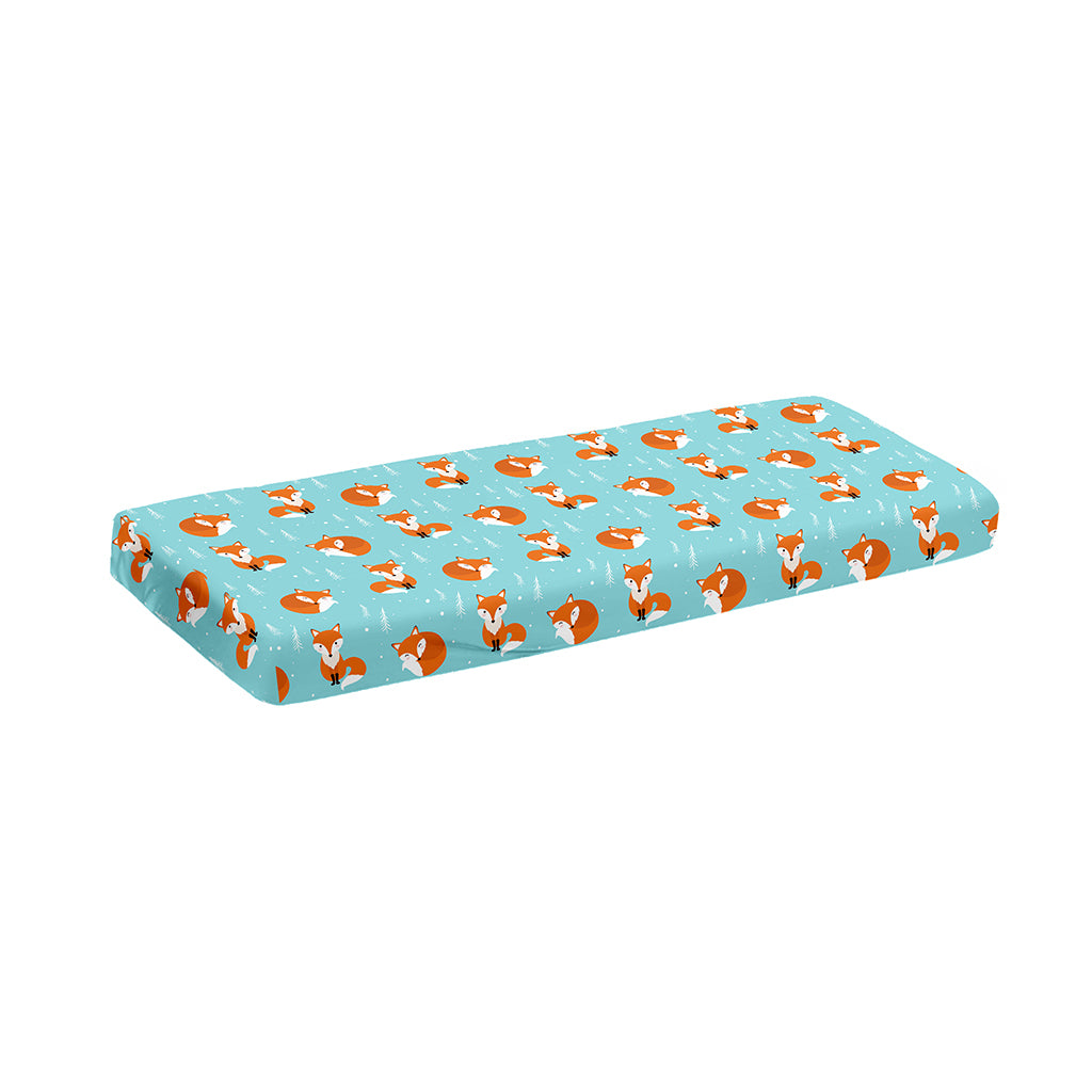Winter Fox Pattern Print Piano Keyboard Cover