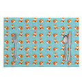 Winter Fox Pattern Print Placemat