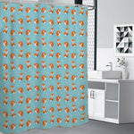 Winter Fox Pattern Print Premium Shower Curtain