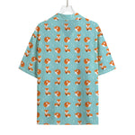 Winter Fox Pattern Print Rayon Hawaiian Shirt