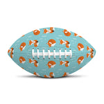 Winter Fox Pattern Print Rugby Ball