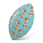 Winter Fox Pattern Print Rugby Ball